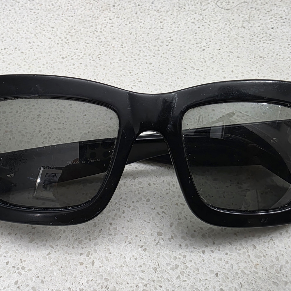Chloe Black Rectangular Sunglasses - image 1